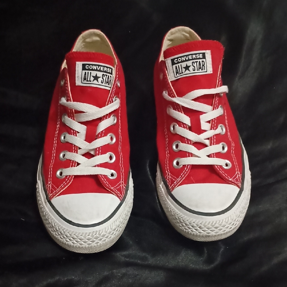 Converse Red Canvas Sneakers